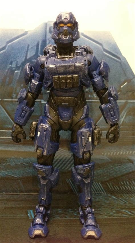 Halo 4 Spartan Soldier Blue Series 1 Figure Review Halo Toy News