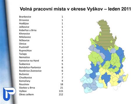 PPT Aktuální situace na trhu práce v okrese Vyškov PowerPoint