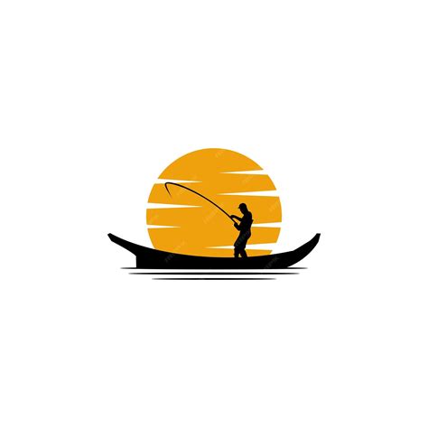 Premium Vector Angler Vector Logo Design Fishing In The Sea