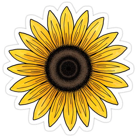 Sunflower Sticker Printable