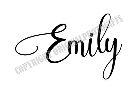Emily Svg Names Svg Beautiful Baby Names Svg Baby Infant Etsy