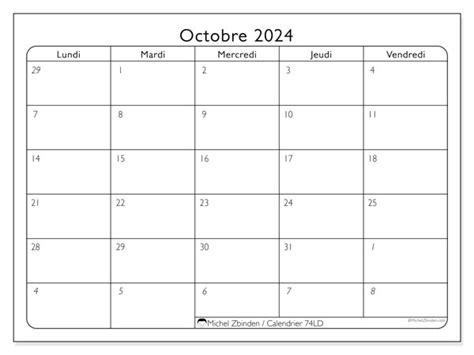 Calendrier Octobre Ld Michel Zbinden Fr