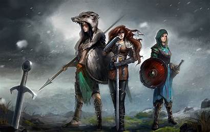 Norse Mythology Warriors Valkyries Desktop Pc Widescreen
