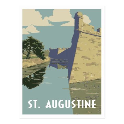 St Augustine Florida Vintage Travel Postcard