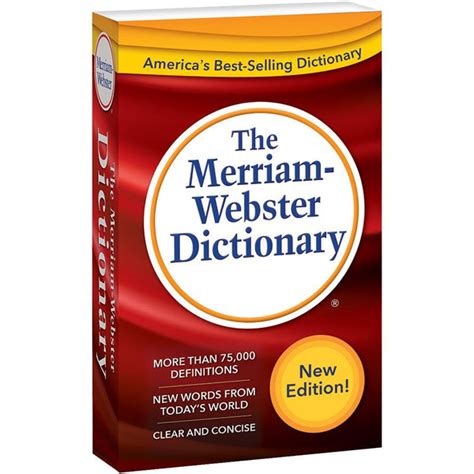 The Merriam Webster Dictionary Mw 2956 Supplyme