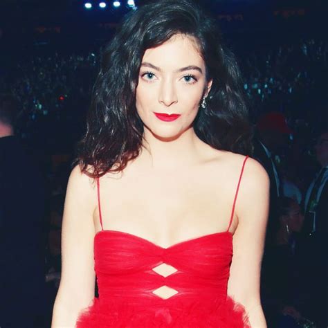 Lorde — solar power (2021). Lorde Accessorized With Matching Red Flask at Grammys 2018