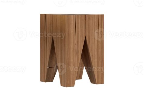 Brown Wooden Side Table Isolated On A Transparent Background 22744035 Png
