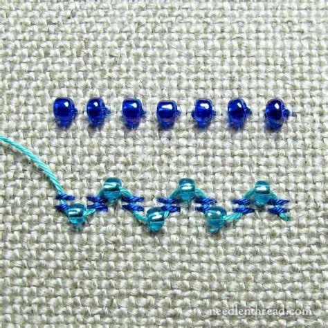 Adding Beads To Embroidery Stitches
