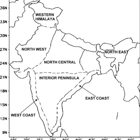 Climatic Regions Of India North West India North East India Central