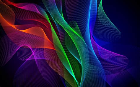 Download Wallpapers Colorful Waves Art Abstract Waves Curves