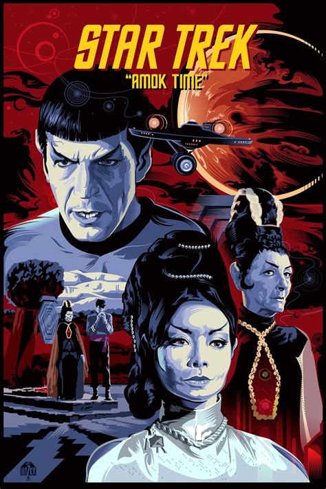 Star Trek Poster Amok Time By Garth Glazier Star Trek Poster