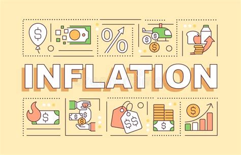 Inflation Word Concepts Yellow Banner Stock Vector Illustration Of Increasing Editable 251105310