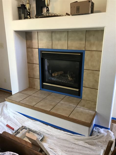 How To Paint Fireplace Tile Diy Fireplace Makeover Paint Fireplace