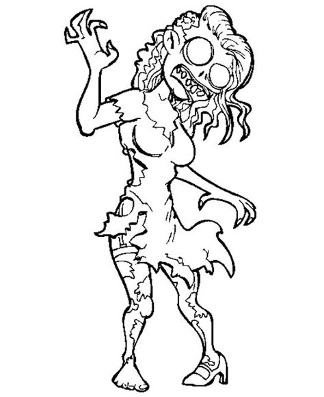 Scary Zombie Coloring Pages At Getcolorings Com Free Printable