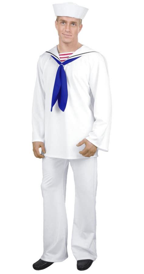White Sailor Suit Navy Military Costume