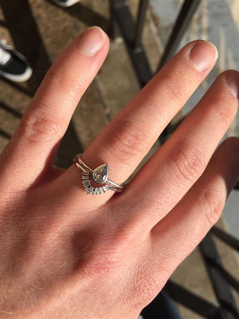 My Dainty Custom Unconventional Ring Set Is Finally Complete Two