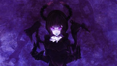 Dark Purple Anime Wallpapers Wallpaper Cave