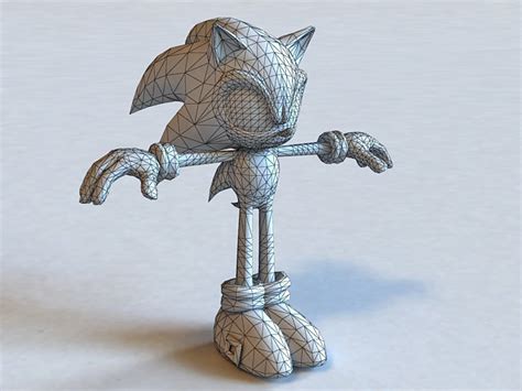 Sonic Unleashed Hedgehog Character 3d Model 3ds Max Files Free Download