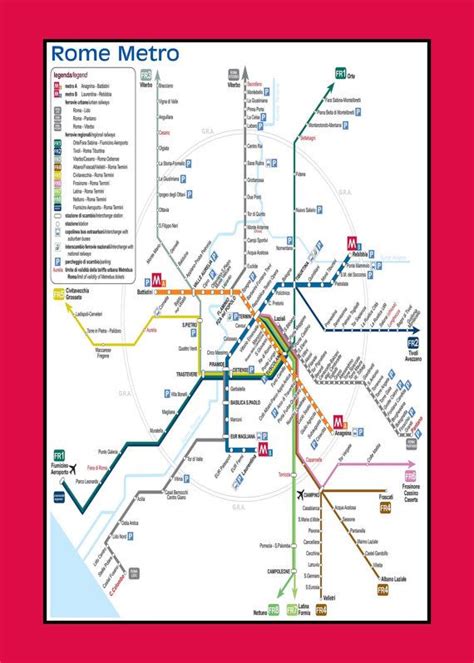 Rome Metro Map In English