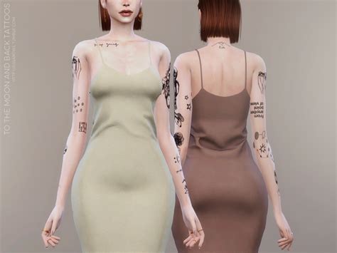 The Sims Resource To The Moon And Back Tattoos