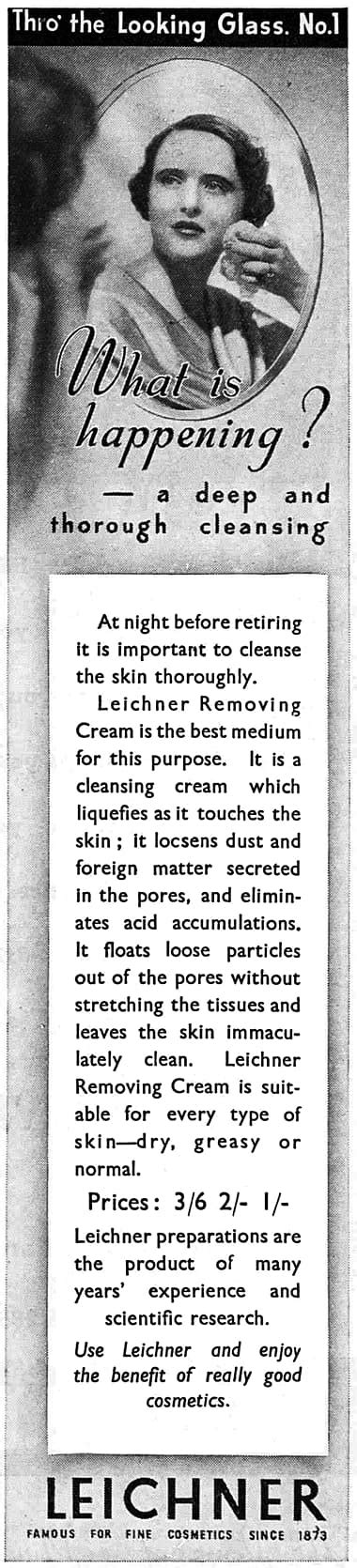 Cosmetics And Skin Leichner 1910 1945
