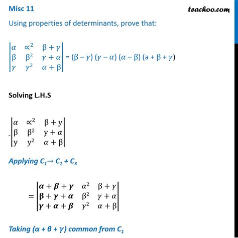 question 5 using properties of determinants determinants