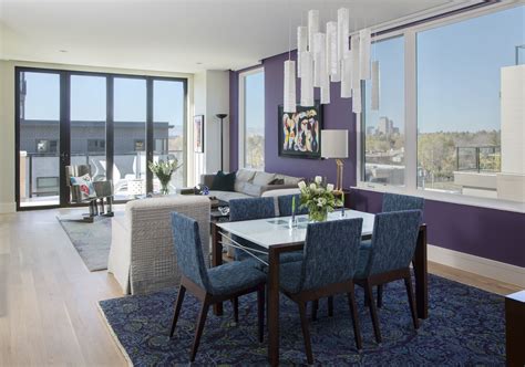 Company Kd Denvers Premier Interior Design Firm Purple Dining Room