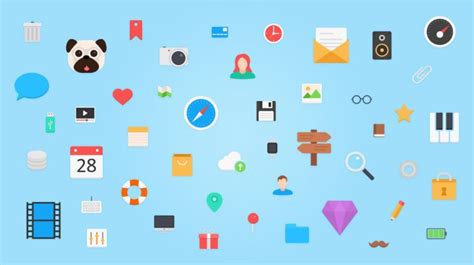 This Flagship Icon Set Has More Than 1200 Icons In Five Different File