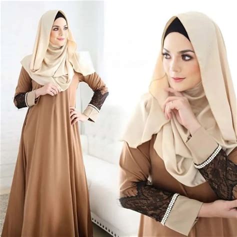 Women Fashion Abaya Jilbab Islamic Clothes Muslim Cocktail Maxi Lace