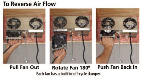 Xchanger Reversible Basement Ventilation Fan
