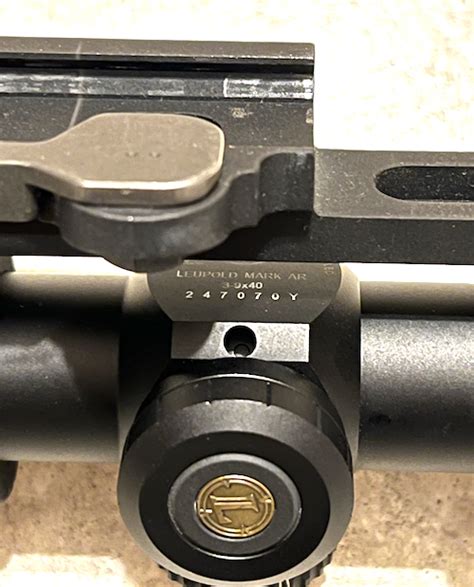 Leupold Mark Ar Mod 1 3 9x40mm With Larue Lt104 Ar15com