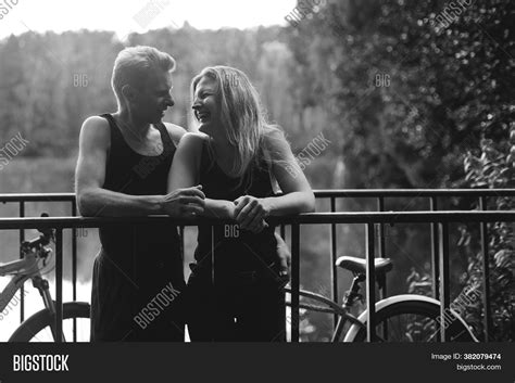 Couple Love On Bikes Image And Photo Free Trial Bigstock