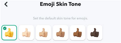 Snapchat How To Change Your Emoji Skin Tone