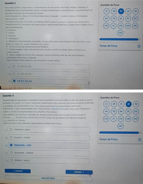Prova Empreendedorismo E Inovação Anhanguera