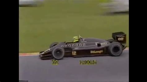 Ayrton Senna 1986 Brands Hatch Qualifying Lap Lotus 98t Youtube