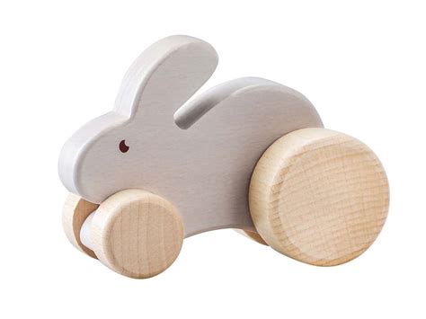 Ng23479a Kaper Kidz Calm And Breezy Wooden Rabbit Car Made From Solid Timber
