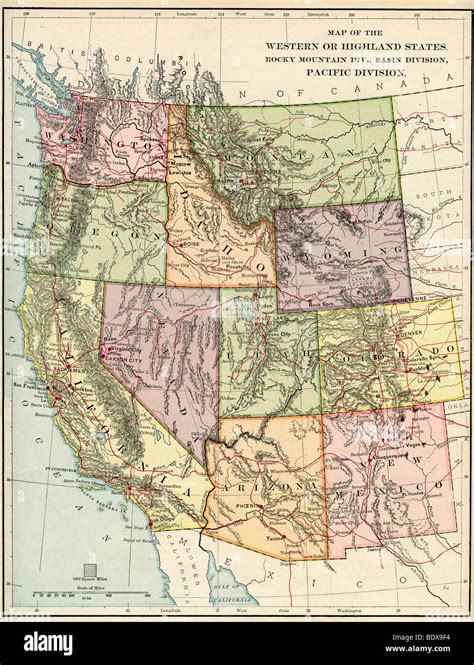 Mapas De Estados De Estados Unidos Fotos e Imágenes de stock Alamy