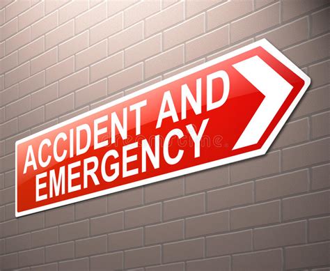Accident And Emergency Sign Royalty Free Stock Photo Image 32835405