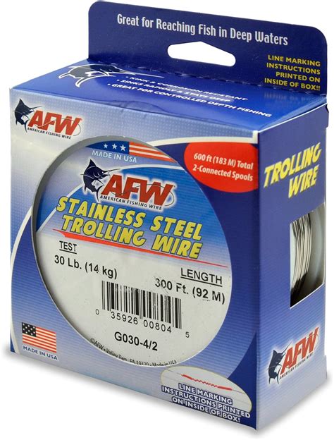 American Fishing Wire Stainless Steel Trolling Wire Single Strand