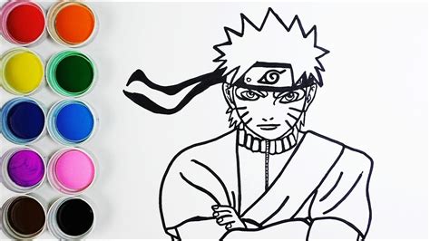 Cómo Dibujar Y Colorear A Naruto Dibujos Para Niños Learn Colors