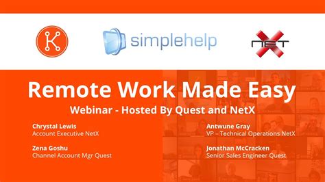 KACE & SimpleHelp - Remote Work Made Easy Webinar - YouTube