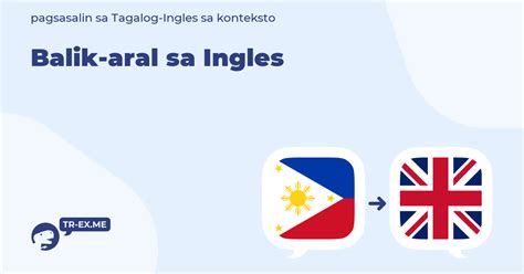 Balik Aral Meaning In English Filipino To English Translation