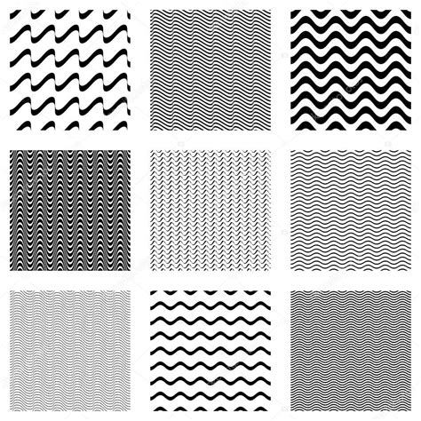 Seamless Wavy Line Patterns Stock Vector Image By Blumer 1979 84660656