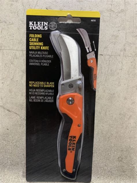 Klein Tools 44218 Folding Cable Skinning Utility Knife For Sale Online