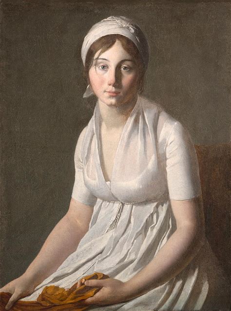 Jacques Louis David Fr 1748 1825 Portrait Of A Young Woman 1800 ジェーン・オースティン 肖像画 美術史 連邦
