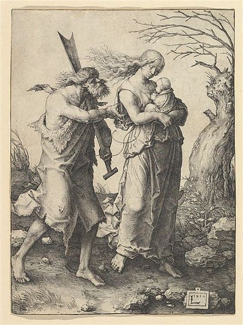Adam And Eve After The Expulsion Lucas Van Leyden 1510 Albrecht