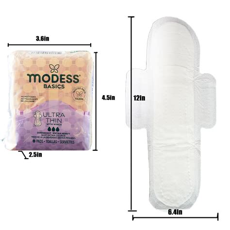 Modess Basics Ultra Thin Feminine Pads With Wings Overnight Extra Heavy