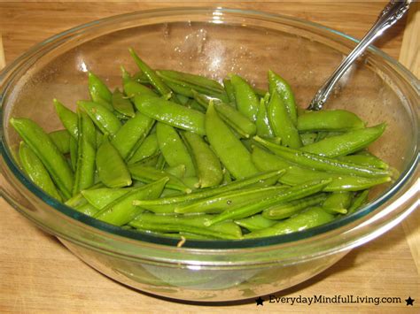Steamed Sugar Snap Peas Everyday Intentional Living