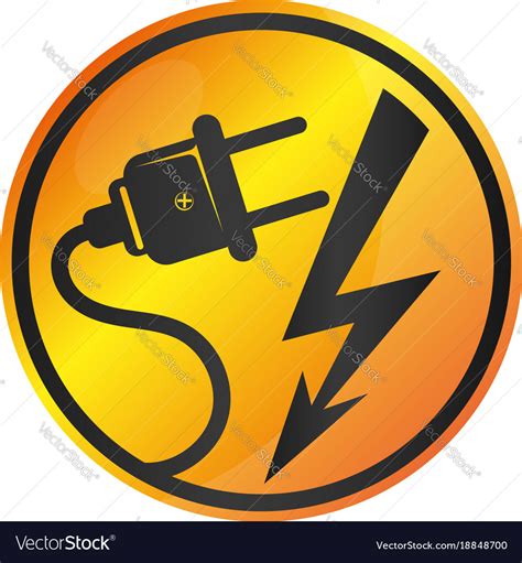 Electricity Sign Royalty Free Vector Image Vectorstock