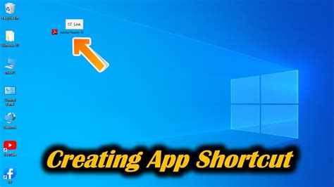 How To Add App Shortcut Link In Windows 10 Youtube